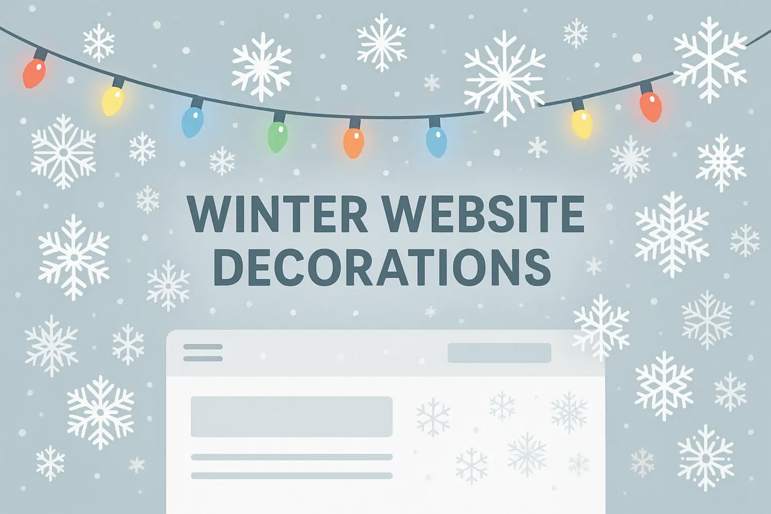 Новогодние украшения для сайта uCoz